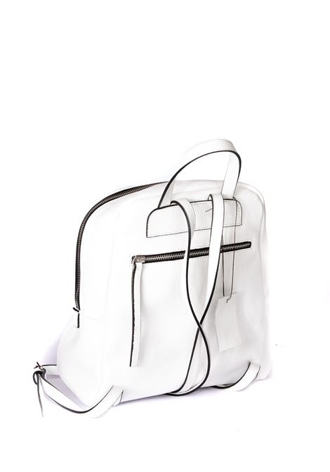 White ischia backpack PK BY PASKAL | ZAINO ISCHIAPELLE-BIANCO